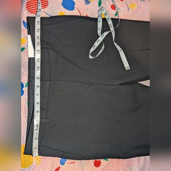 The Straight Ann Taylor Pants Black Mid Rise Bi-stretch Viscose Elastane 8 NEW - Picture 8 of 12